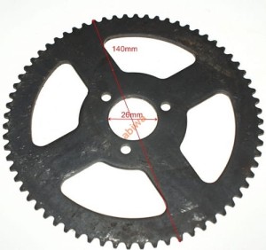 ZĘBATKA TYŁ 68Z-POCKET BIKE