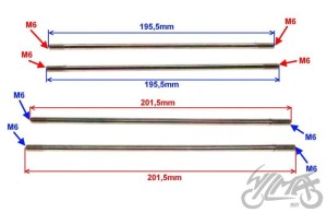 SZPILKI CYLINDRA  ATV 110 CCM KPL / 4 SZT.