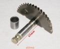 ZĘBATKA ROZRUCHU NOŻNEGO 4T PÓŁKSIĘŻYC Z TULEJĄ - 1 OTWÓR 63mm ABIWA