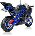 Pocket Bike YD 09-2 49CC Pull Start - mini ścigacz niebieski