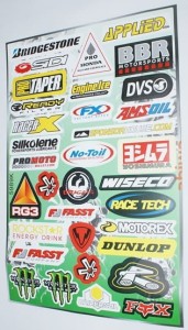 Zestaw NAKLEJEK TUNING 44,5X31,5 XY3001 motocyklowe