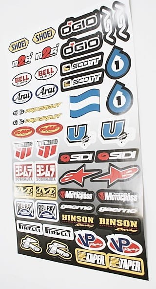 Zestaw NAKLEJEK TUNING 44,5X31,5 XY3001 motocyklowe