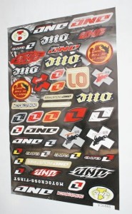 Zestaw NAKLEJEK TUNING 44,5X31,5 XY-3010 motocyklowych