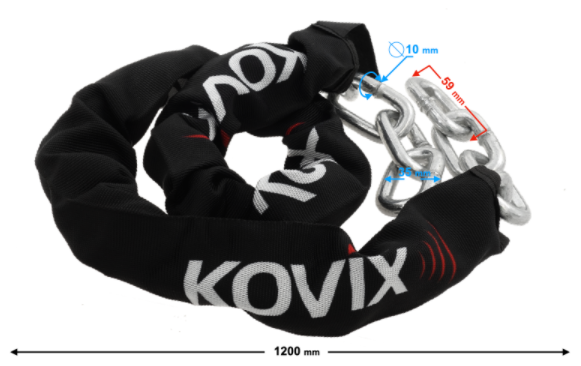 KOVIX Łańcuch zabezpieczający KC10-120