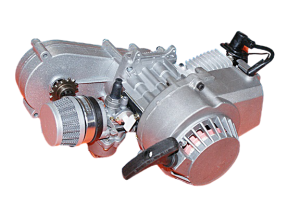 SILNIK POCKET BIKE ALUMINIUM Z PRZEKŁADNIĄ 60 CCM - ABIWA