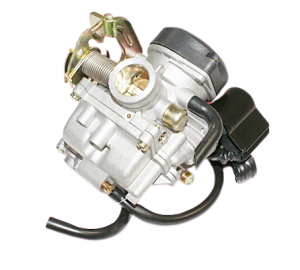 GAŹNIK GY6 -4T 50CCM- z pompką przyśpieszającą - plastikowa pokrywka -ABIWA