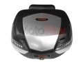 Kufer PREMIUM dwukaskowy srebrno-czarny - Motoroy