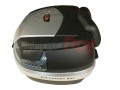 Kufer PREMIUM dwukaskowy srebrno-czarny - Motoroy