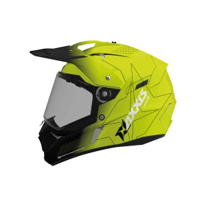 KASK AXXIS WOLF DS VAPOUR D3 FLUOR ENDURO + BLENDA enduro