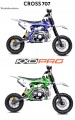 Mini Cross KXD 707B 12/10" 4T 110cc UPSIDE-DOWN niebieski, zielony