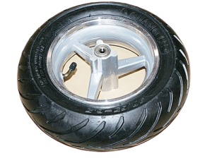 KOŁO TYŁ KPL. 110/50-6,5 - POCKET BIKE- OPONA + FELGA -ABIWA