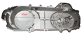 POKRYWA PASKA SKUTER 4T GY6 -ABIWA - DŁ.43CM