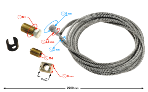 Zestaw naprawczy linki sprzęgła MORETTI