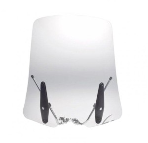 Szyba motocyklowa uniwersalna z mocowaniami (komplet)