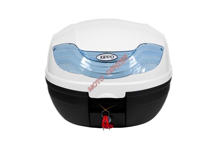 Kufer Kippo YM-815 Czarny Mat/Biały Niebieski Odblask 32L