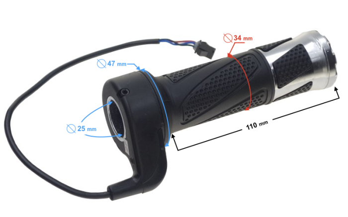 Manetka gazu skutera Barton E-Max