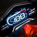 Kymco DT X360 - 360cc - EURO 5 czarno-pomarańczowy wyświetlacz prędkościomierz