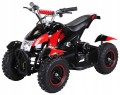 Mini quad Light 6" elektryczny 800W - Kraftwele  czerwony