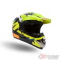 Kask dziecięcy i młodzieżowy Cross XTR125 Limonka - Extremeride