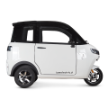 Motorower elektryczny trójkołowy zabudowany ARIEL samochod microcar - Iamelectric BIAŁY