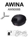 KUFER MOTOCYKLOWY CZARNY ZAMIENNIK DLA AW9006 - WILMAT
