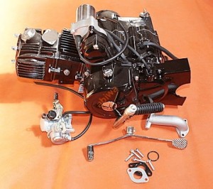SILNIK KPL.125CCM 4 BIEGI 154FMB ŚR.TŁOKA 52,4MM-A- BIEGI NA OKRĄGŁO