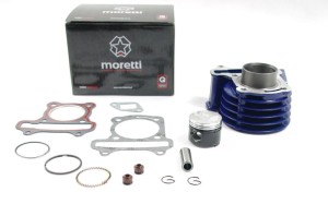 Cylinder 50cc Moretti do skutera Huragan 5 z silnikiem poziomym/ kolor niebieski 