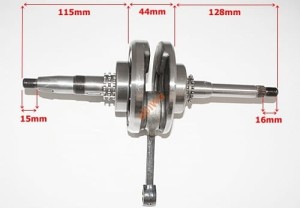 WAŁ KORBOWY GY6 125CCM 152QMI-Z ŁOŻYSKAMI