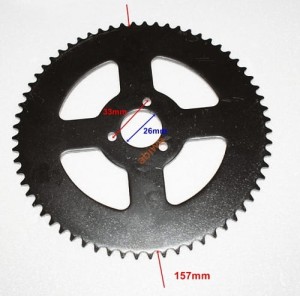 ZĘBATKA TYŁ POCKET (NA ŁAŃCUCH T8F) 64 ZĘBY ŚR.26