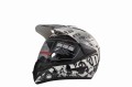Kask KXD PRO model 908 dziecięcy i dla dorosłych z homologacją czarno-biały