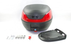 KUFER MRT866 Z CZERWONYM ODBLASKIEM