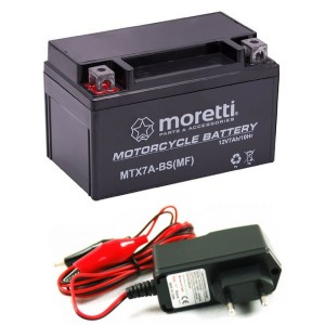 AKUMULATOR ŻELOWY YTX7A-BS ( MTX7A-BS ) 7Ah 12V ŁADOWARKA - Moretti