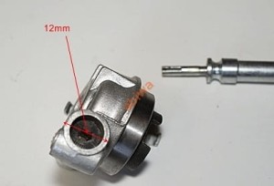 ŚLIMAK PRĘDKOŚCIOMIERZA - na linkę wciskaną metalowa małą (płetwa rozcięta)