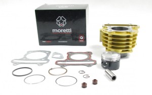 Cylinder 60cc Moretti do skutera Huragan 5 z silnikiem poziomym/kolor żółty