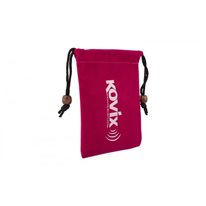 MATERIAŁOWA SASZETKA NA BLOKADY TARCZY HAMULCOWEJ KOVIX CIEMNO RÓŻOWA