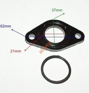 USZCZELKA EBONIT + O-RING KOLEKTORA SSĄCEGO - ŁOŚ, KING, JOLY TAJWAN