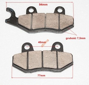 KLOCKI HAMULCOWE TYŁ KEEWAY CITYBLADE BARTON ORLANDO, BENZER OREGON