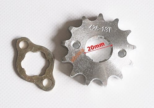 ZĘBATKA PRZÓD ATV 428-13 Z + ZABEZPIECZENIEM (ŚR.20MM ) -ABIWA