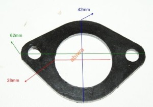 USZCZELKA EBONIT KOLEKTORA SSĄCEGO-DUŻA 125CCM TAJWAN