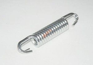 SPRĘŻYNA STOJAKA CENTRALNEGO PODWÓJNA - SREBRNA